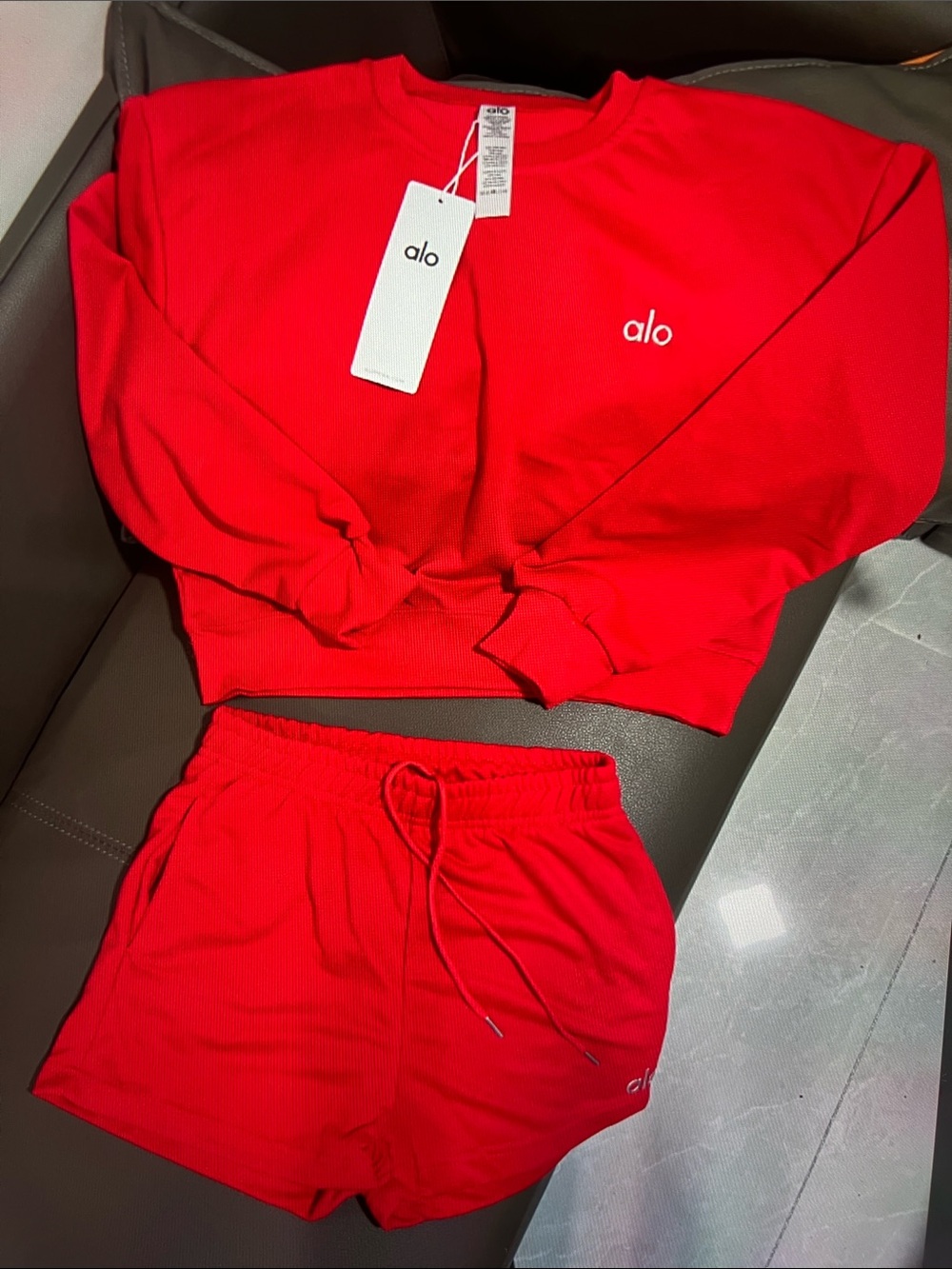 ALO Yoga Red Tank Top